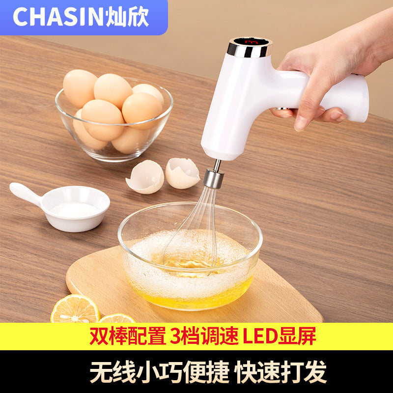 Factory direct: cordless electric hand mixer for home use - small baking tool, automatic whisk for cream. hot seller!