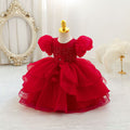 New arrival: children's formal dress - tutu skirt, puff sleeves, cake princess dress for baby girls