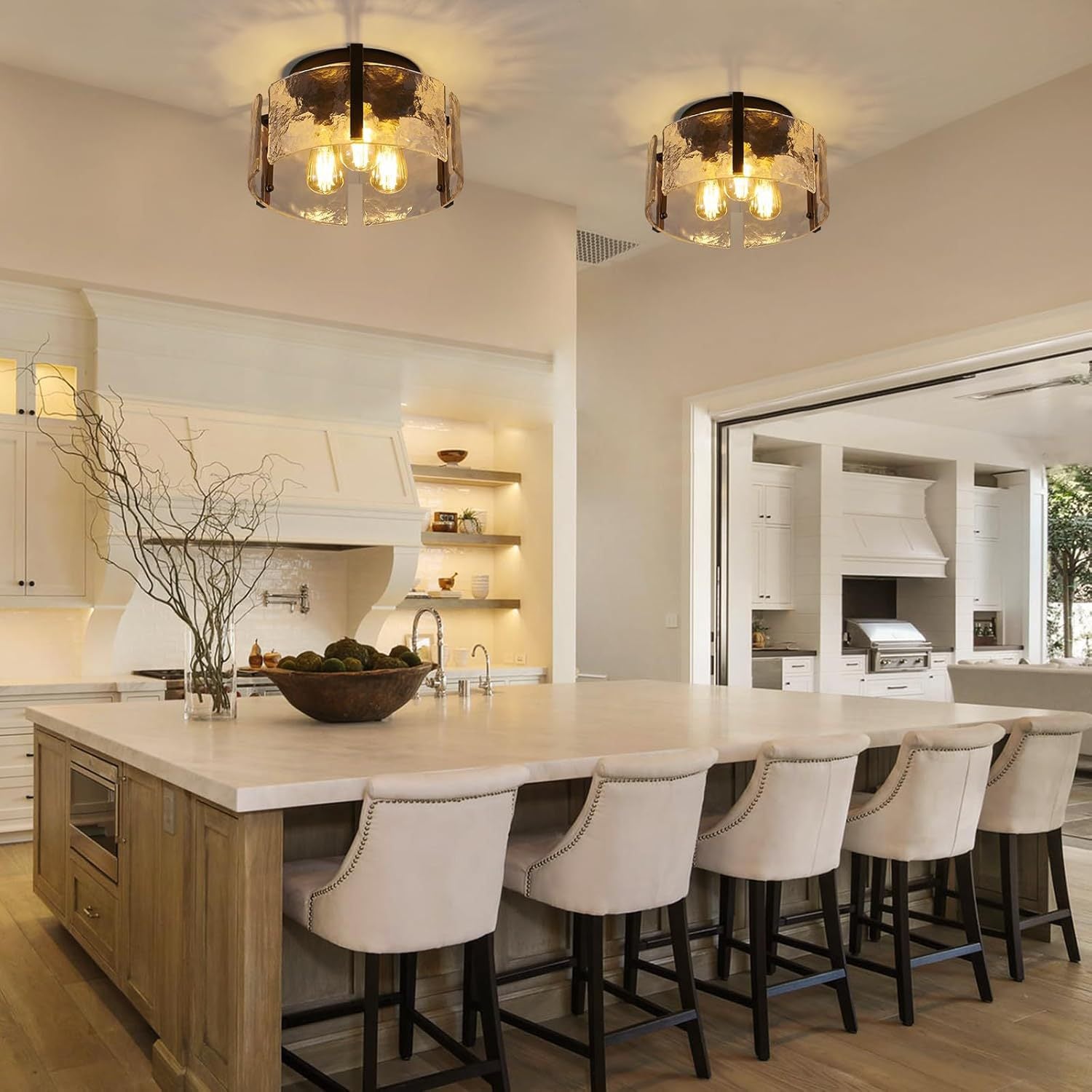 Cross Border 3 Light Modern Ceiling Light Corridor Lighting Ceiling Installation Suitable for Kitchen Lighting Lighting Bedroom