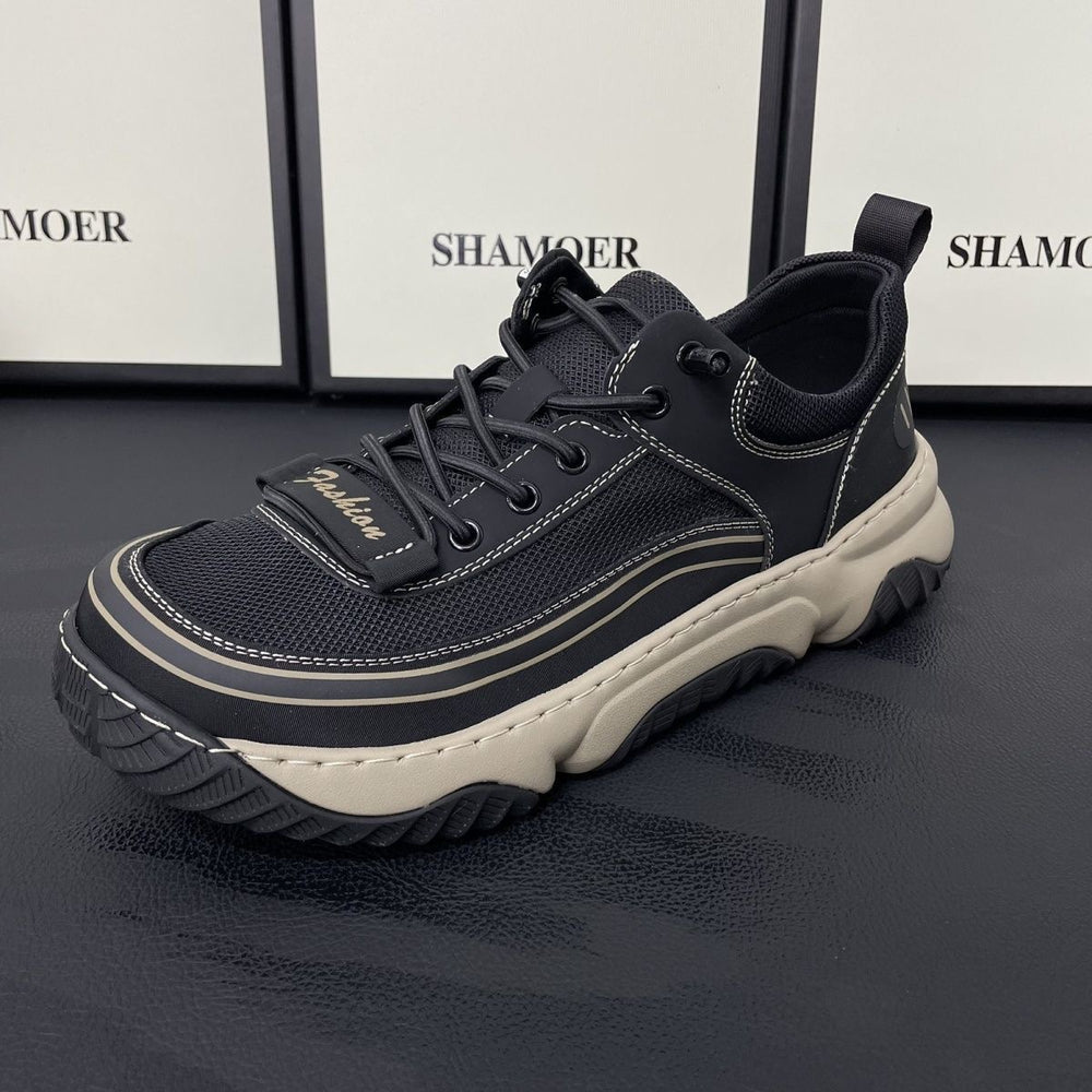 2026 spring/summer new mesh men's lightweight anti-slip sneakers - breathable, soft sole, trendy, versatile, thin casual shoes