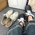 2025 spring/summer new collection: closed-toe loafers - stylish, minimalist, slip-on, korean-style flat rope-tie half shoes