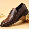 2025 men's leather dress shoes - new business casual style, british & korean design, pointed toe, plus sizes available