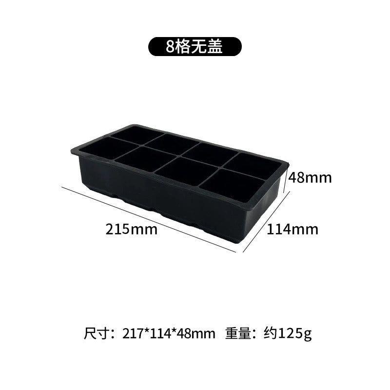 hot-selling ice cube mold, easy to demould, food-grade silicone ice tray, ice-making mold, whiskey large ice cube mold