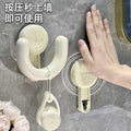 Bathroom slipper rack, suction cup type, punch-free wall-mounted bathroom special new drain rack hook storage rack