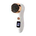 electric foot file - portable rechargeable pedicure tool with digital display, waterproof, home use callus remover