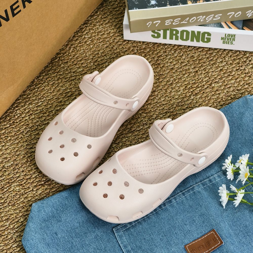 Summernew arrival ballet shoes clogs cut out nurse shoes women's sandals flat heel soft bottom breathable beach two-wear slippers