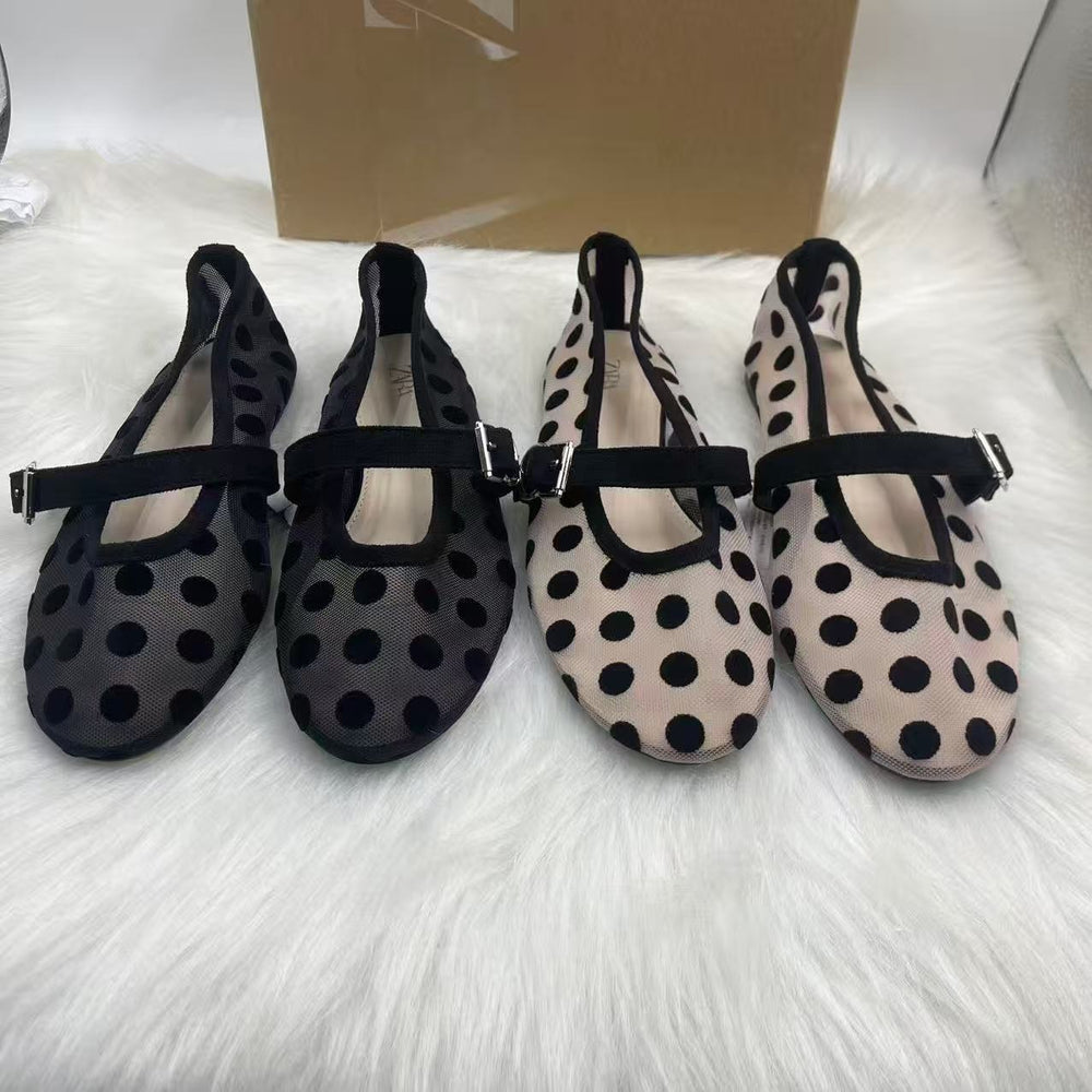 Za2025 spanish spring/summer off-white pointed-toe mules, stiletto heel closed-toe sandals, fairycore fashion