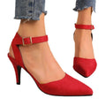export 2026 summer new pointed-toe square buckle high heels fashionable single shoes stiletto closed-toe women's sandals