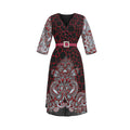 new arrival: plus size african women's chiffon loose-fit dress with belt - perfect for cross-border e-commerce on