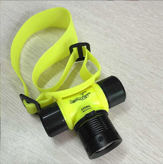 LED diving headlight, outdoor strong light charging, rotating gear change Q5 multi-function mini magnetic control lighting
