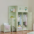 Simple wardrobe for home bedroom cabinet rental house simple folding assembly dormitory reinforced baby kids wardrobe cupboard