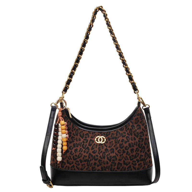 Trendy retro handbag: stylish color block design, versatile chanel-inspired shoulder & crossbody bag for autumn/winter 2025
