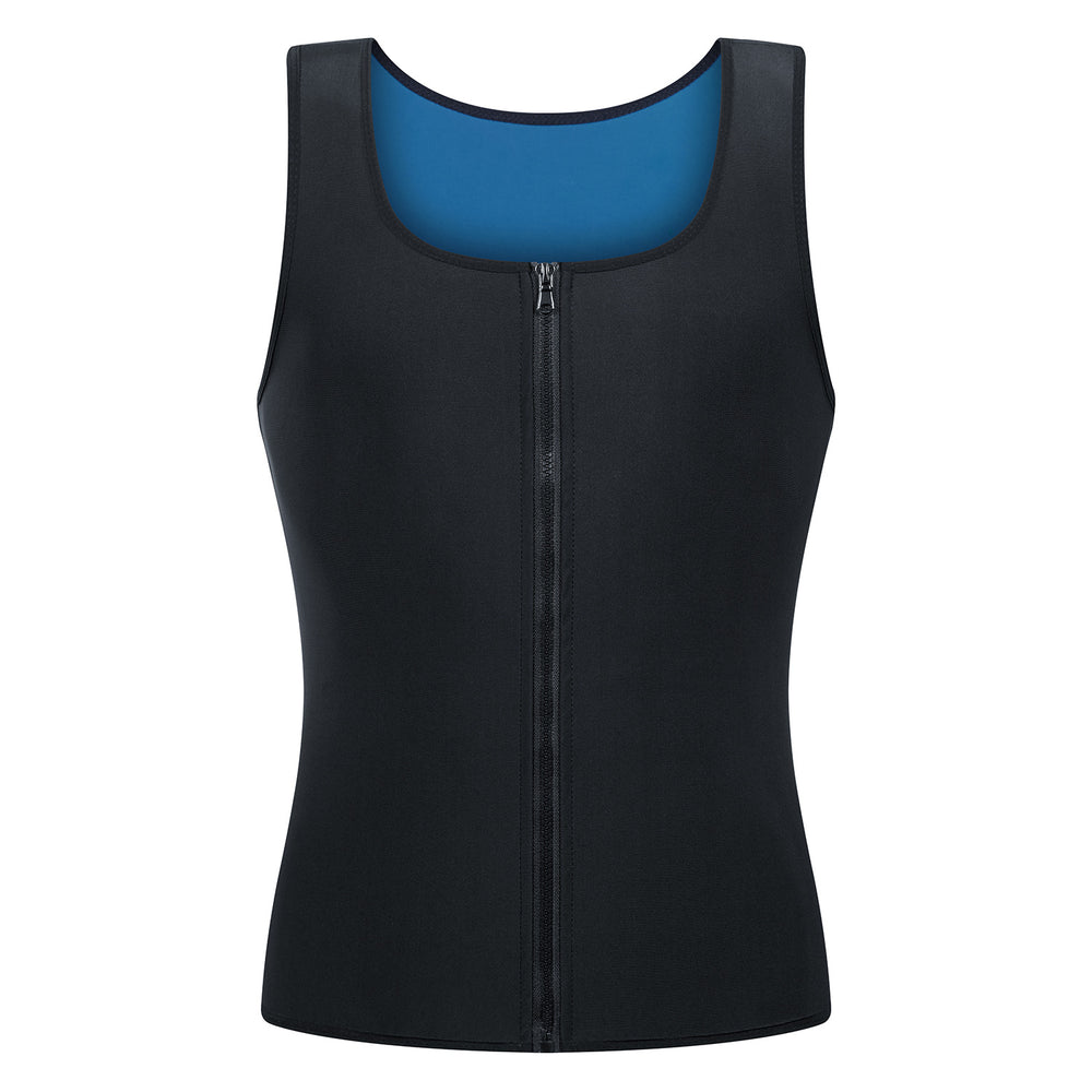 European and american export men's sports sweat-inducing shaping tank top - body shaper, tight-fitting men's fitness vest