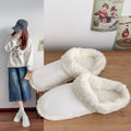 Thickened soft stuffed cover detachable cotton cover furry liner shoe cover crocs fleece-lined liner winterheattech shoe cover
