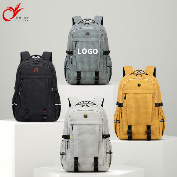 New backpack men's and women's Korean version of leisure sports backpack large capacity computer bag high school student schoolbag wholesale