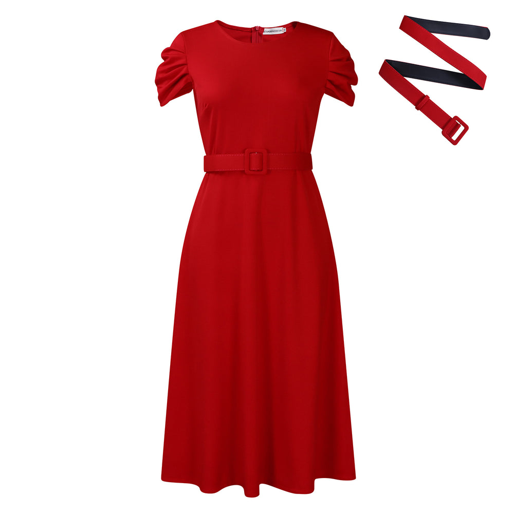 D484 women's foreign trade summer  new fashionable elegant short-sleeve irregular plus size african dress