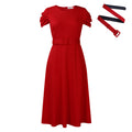 D484 women's foreign trade summer  new fashionable elegant short-sleeve irregular plus size african dress