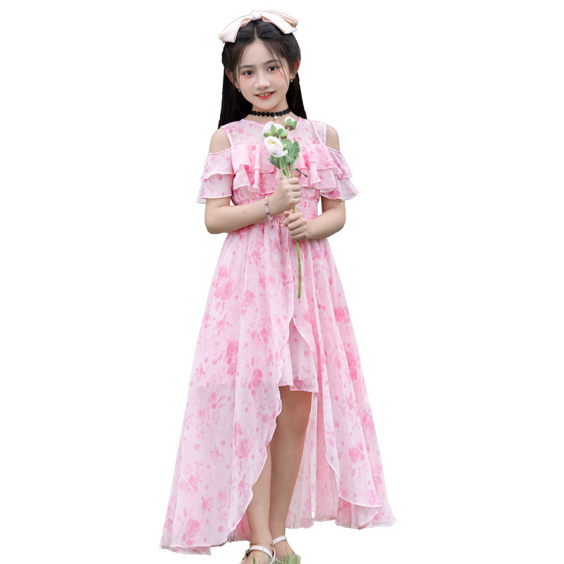 Girls' summer dress new arrivals: stylish princess dresses for girls, floral chiffon beach dresses for toddlers and big kids