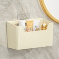 Wall-mounted disposable face towel storage box for bathroom vanity - soft cotton facial tissue & wipe organizer