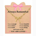 amazon hot-selling fashionable minimalist bow pendant necklace for women, stainless steel light luxury clavicle chain