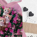 Kids' hoodie set, cross-border hot-selling cartoon animal print girls' fashion hooded sweatshirt and sweatpants set