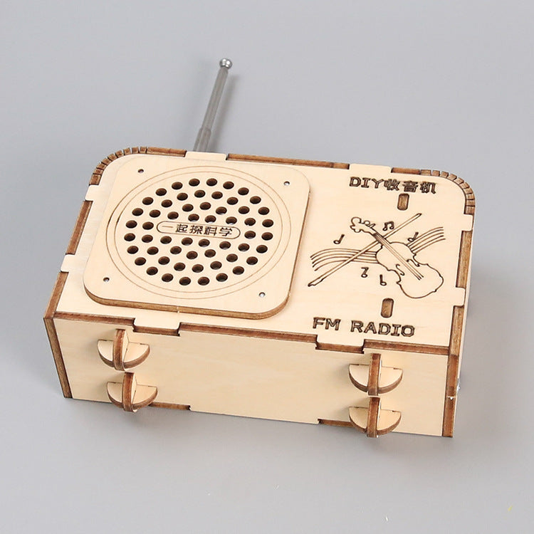 Science and technology small production children DIY radio model, hand-assembled toys, scientific experimental materials, cutting-edge science and education