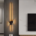 Wall lamp bench living room background wall grids modern casualnormcoreaccessible luxury one-shaped bedroom aisle bedside lamp