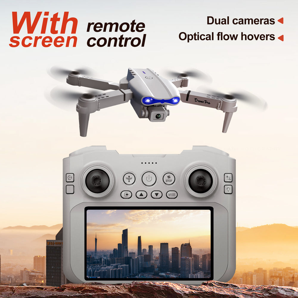 e99max drone aerial photography dual camera remote control with large screen quadcopter optical flow positioning remote control aircraft