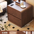 Langyu jia accessible luxury modern casual storage for home bedside cabinet bedroom narrow small ultra small leather leather solid wood