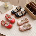 cross-border girls' princess shoes - new spring/autumn collection, chanel-inspired soft-soled flats for toddlers, kids' leather shoes, baby shoes
