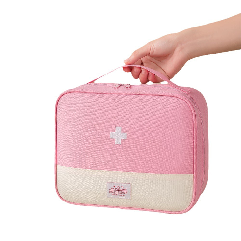 Portable First Aid Kit Cross Drug Storage Bag Travel Business Travel Medical Kit Large Capacity Medical Emergency Kit
