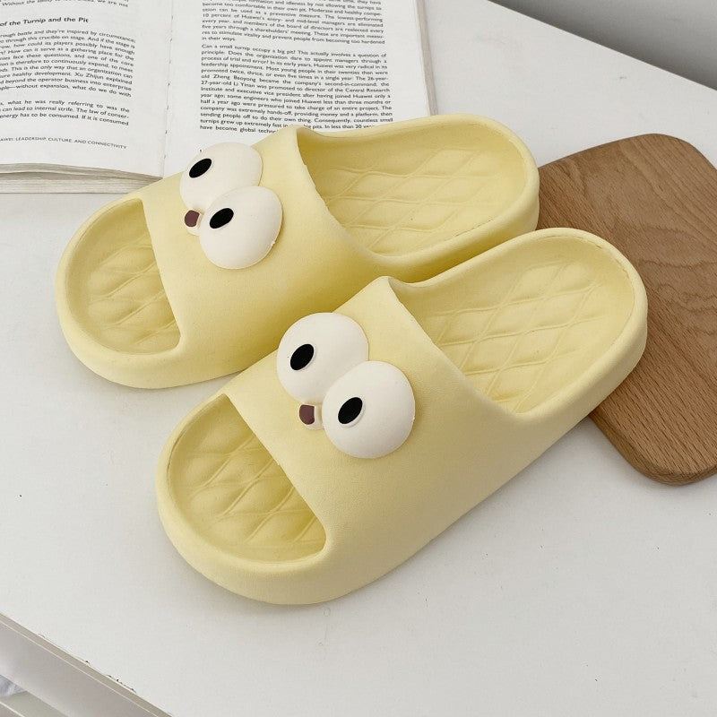 Eva big eye slippers - summer women's cute & stylish new design - non-slip indoor/outdoor beach flip-flops
