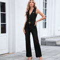 Fashion cross-border export  new style washed american fashion v-neck sleeveless vest pants two denim suit