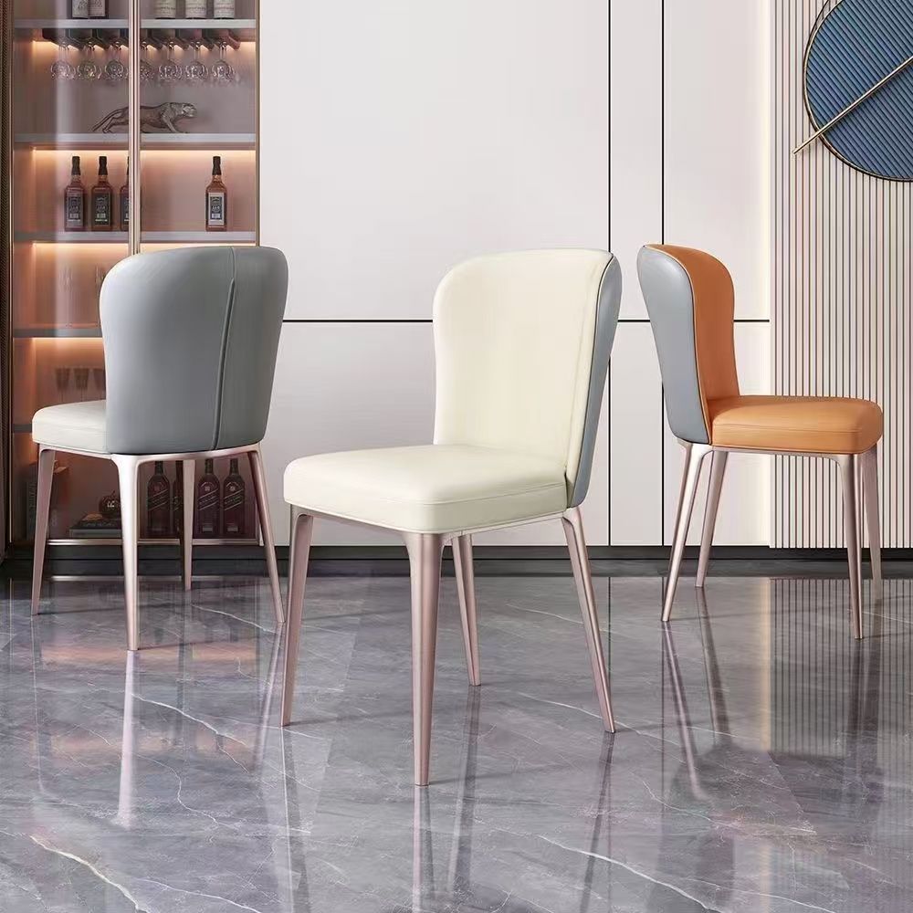 Minimalist italian dining chair, light luxury belle stool, modern nordic restaurant casual home chair, hotel small apartment