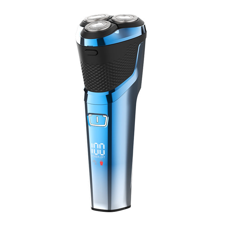 Wholesale 2000mah electric shaver, washable digital display, triple blade head, usb quick charge, smart men's razor
