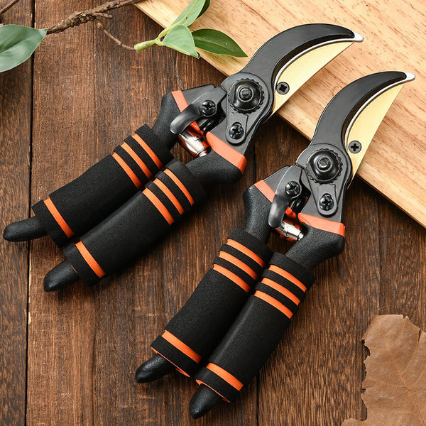 Factory direct sales  fruit tree pruning scissors horticultural grafting scissors garden scissors three rings sponge handle pruning scissors