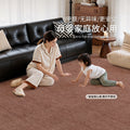 Removable and washable carpet, living room, retro style, double layer, machine washable sofa sound insulation pad, pure color, easy to care for, removable carpet