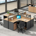 Staff desk and chair combination screen four-person employee booth casual modern partition office workstation desk