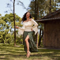 Amazon fashionlace off-shoulder long sleevesshirt women's  spring new arrival one-line collar rufflestops