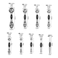 Ready-to-ship magnetic double-ended measuring spoons, 9-piece set, graduated measurement spoons for seasoning, stainless steel baking tools