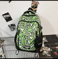 New large capacity backpack - graffiti casual backpack for middle school, high school, and college students - printed colorful school bag