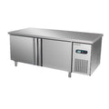 Stainless steel fresh-keeping workstation kitchen refrigeration & freezing dual-temperature flat-top workbench horizontal freezer fresh-keeping cabinet