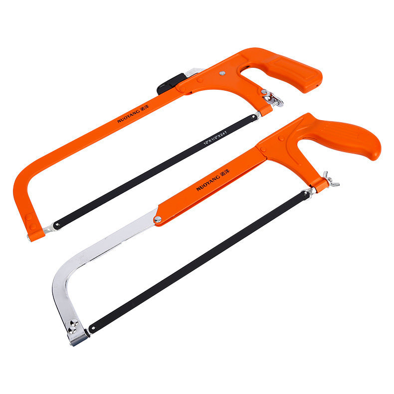 American manual hacksaw frame Handheld super hard steel frame Household universal saw Bow sawing wood artifact Household small just saw blade