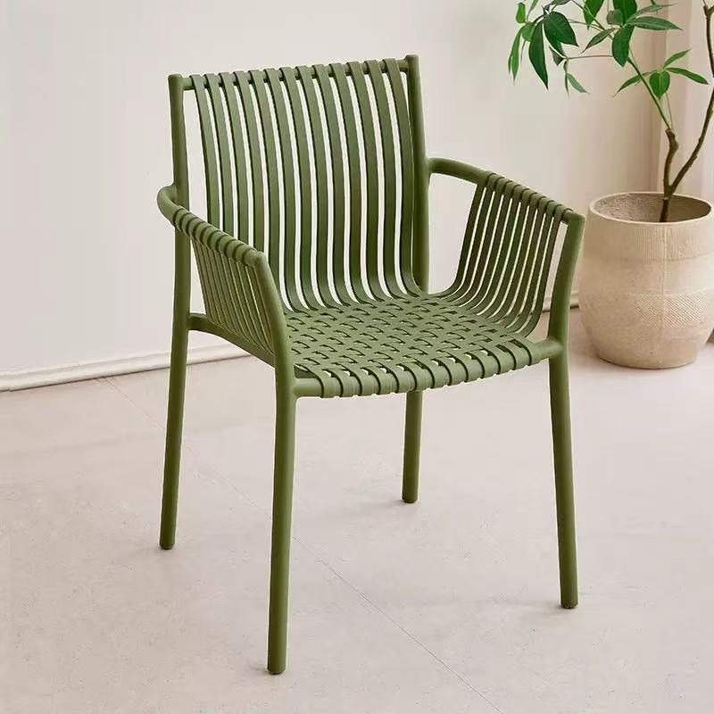 Scandinaviancasualfor home plastic thickened dining chair casual stackable chair milk tea shop balcony outdoor courtyard special chair