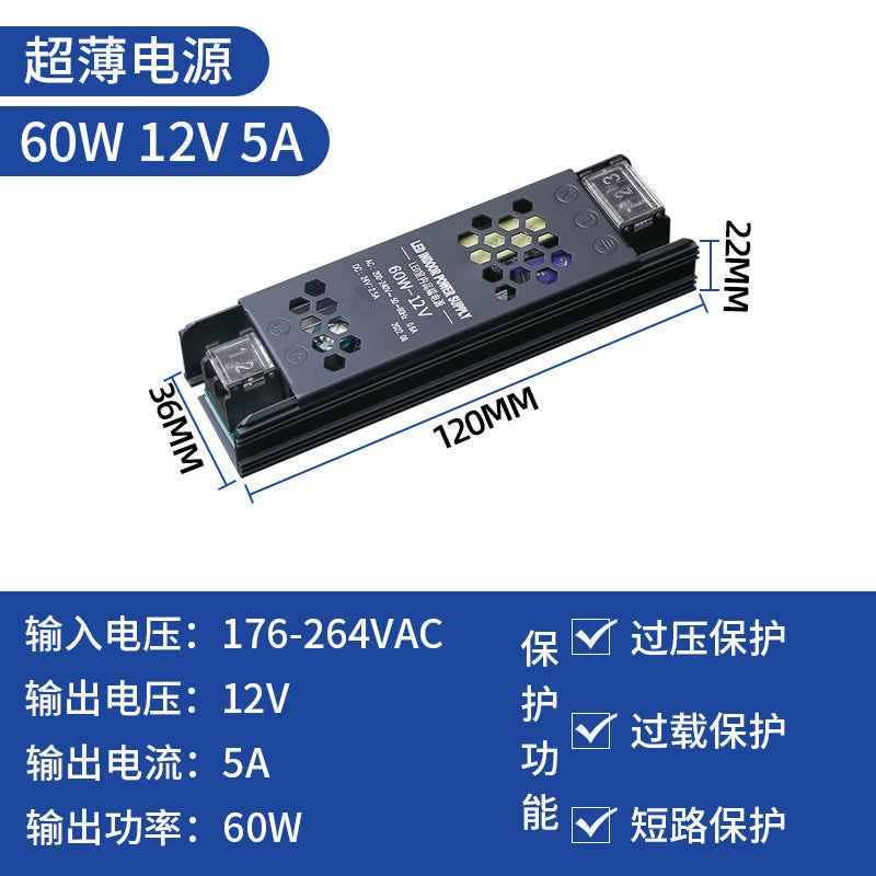 220v to dc 24v led strip light power supply - black diamond switching power supply - 60w 200w 300w 400w transformer