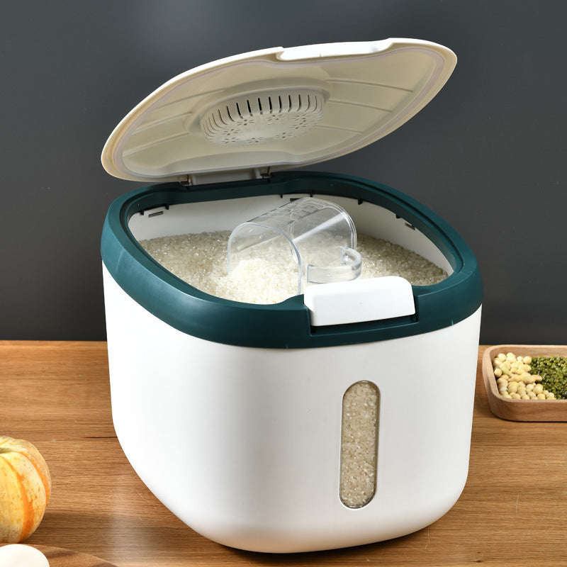 New rice bucket insect-proof and moisture-proof sealed rice tank rice flour cat food dog food storage box household storage rice storage box