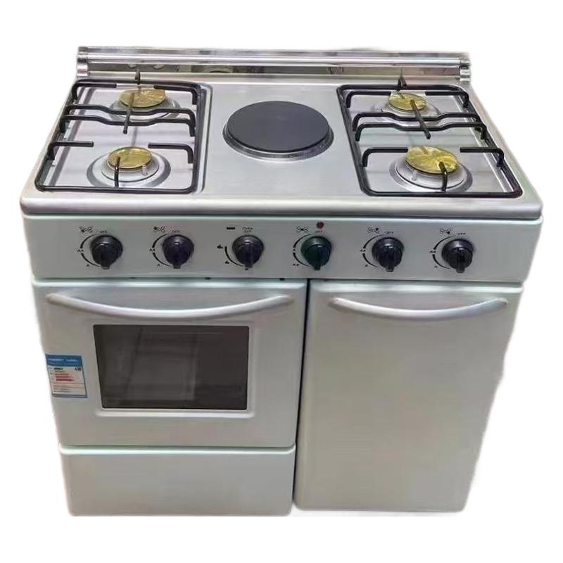 83cm wide four 4 gas one 1 electric oven with burner stove upright export one piece dropshipping