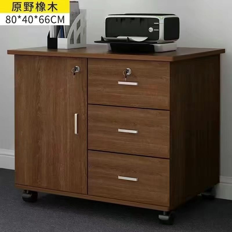 Office file cabinet with lock, storage cabinet, drawer storage cabinet, low cabinet, movable storage cabinet, balcony storage cabinet