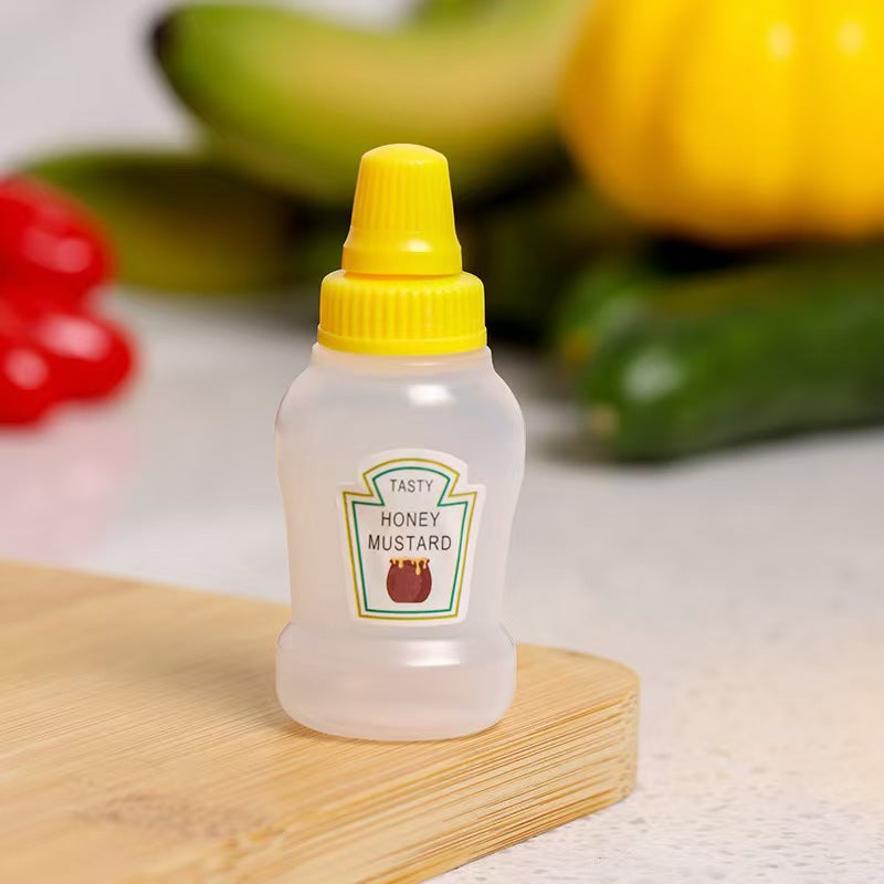 Mini sauce bottle plastic squeeze sauce bottle japanese style squeeze condiment bottle food grade portable soy sauce bottle cross-border