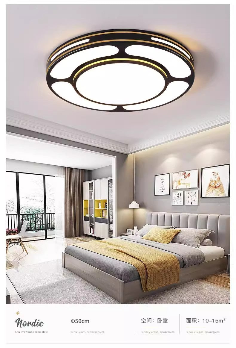 2025 new rectangular living room light hall ceiling light Nordic simple atmosphere intelligent super bright lighting package